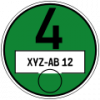 Feinstaubplakette Wikimedia; User: Markus1983; http://commons.wikimedia.org/wiki/File:Feinstaubplakette_Gruppe_4.svg