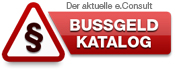 Bussgeldkatalog